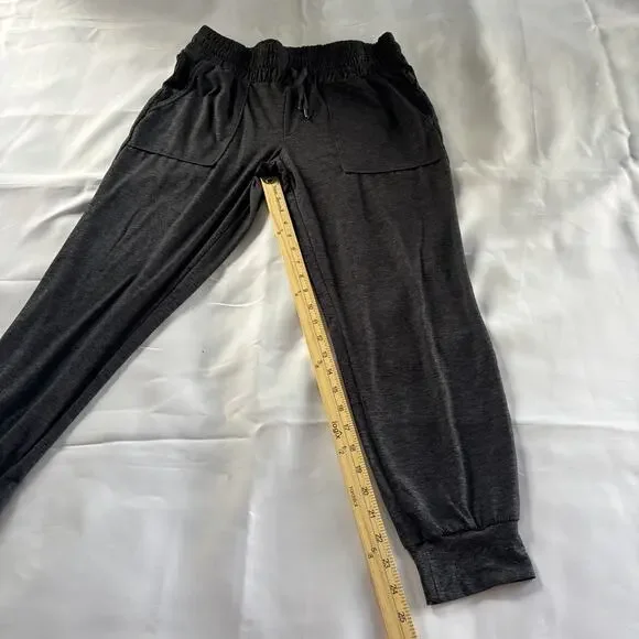 Mondetta Womens Jogger Pants, Sz L, Gray/charcoal, Elastic Waist , Front Pockets - Picture 3 of 10